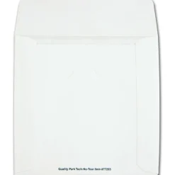 Quality Park Tech-No-Tear CD/DVD Sleeves, White, Pack Of 100