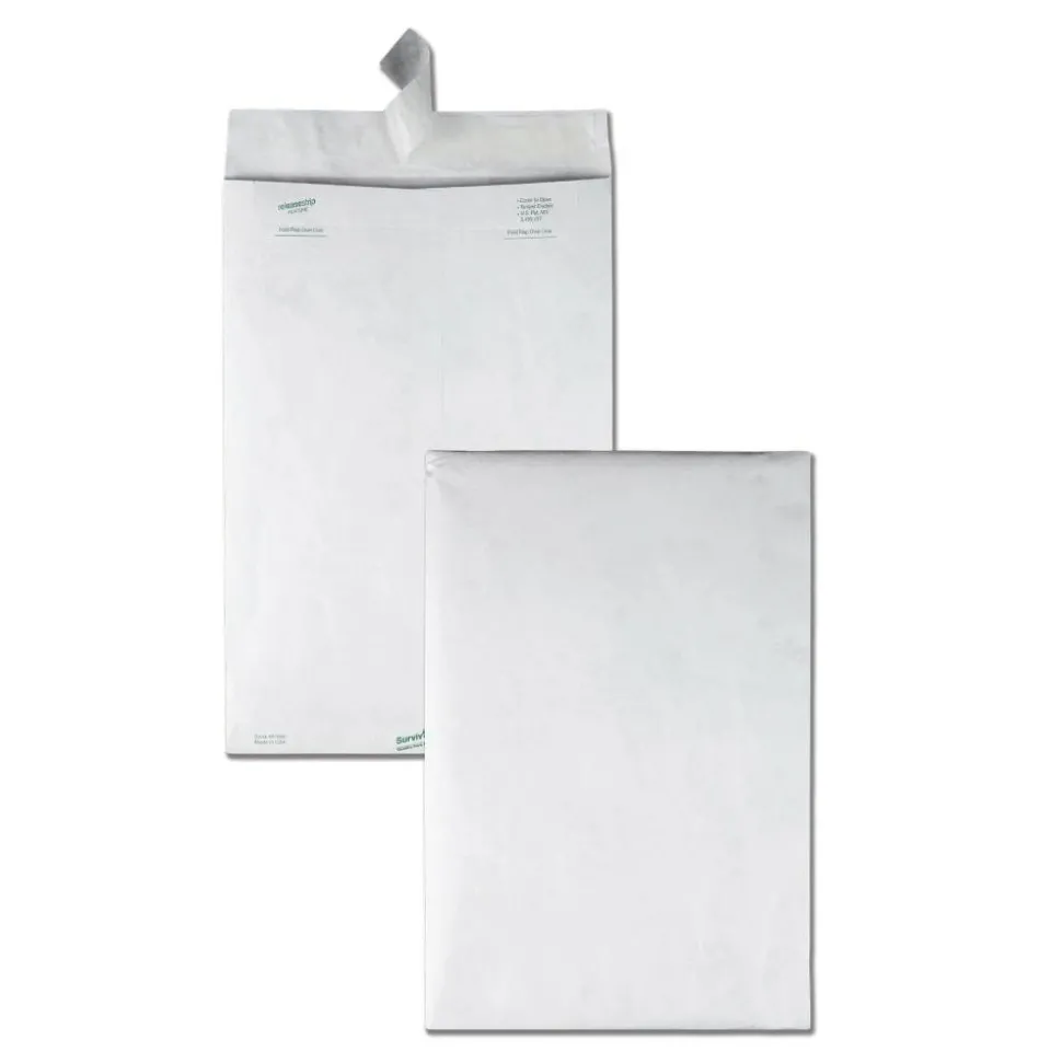 Quality Park Tyvek Envelopes, 10" x 15", White, Box Of 100
