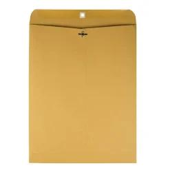 Quality Park 12" x 15 1/2" Envelopes, Claps Closure, Brown, Box Of 100