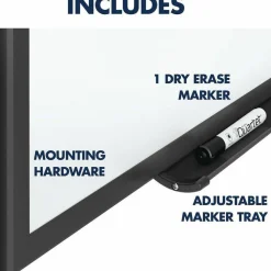 Quartet Classic Series Total Erase Dry Erase Boards, 96" x 48", White Surface, Black Aluminum Frame