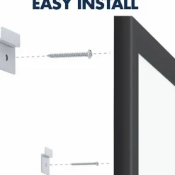 Quartet Classic Series Total Erase Dry Erase Boards, 96" x 48", White Surface, Black Aluminum Frame