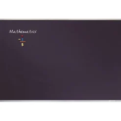 Quartet Education Magnetic Porcelain Chalkboard, 72" x 48", Black Aluminum Frame