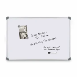 Quartet Euro Style Magnetic Dry-Erase Whiteboard, 24