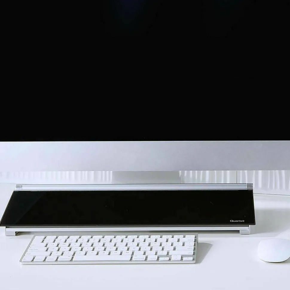 Quartet Glass Dry-Erase Desktop Computer Pad