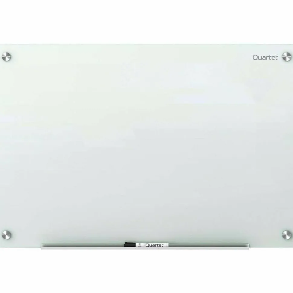 Quartet Infinity Magnetic Glass Unframed Dry-Erase Whiteboard, 72" x 48", White