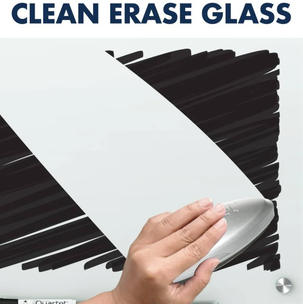 Quartet Infinity Magnetic Glass Unframed Dry-Erase Whiteboard, 72" x 48", White