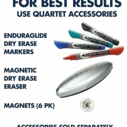 Quartet Infinity Magnetic Glass Unframed Dry-Erase Whiteboard, 72
