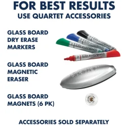 Quartet Infinity Magnetic Glass Unframed Dry-Erase Whiteboard, 72