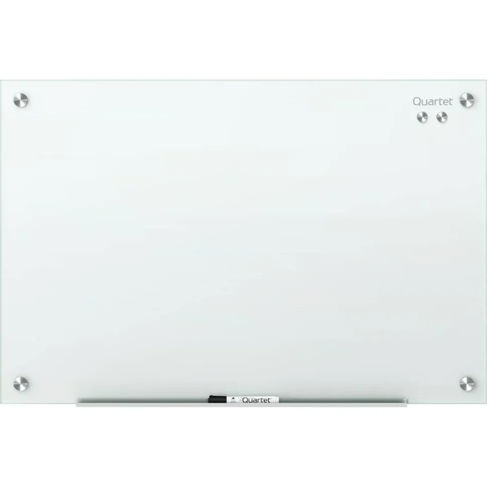 Quartet Infinity Magnetic Glass Unframed Dry-Erase Whiteboard, 72" x 48", White