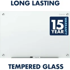 Quartet Infinity Magnetic Glass Unframed Dry-Erase Whiteboard, 72