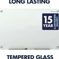Quartet Infinity Magnetic Glass Unframed Dry-Erase Whiteboard, 72