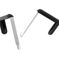 Quartet Adjustable Partition Hangers, Black, Set Of 2