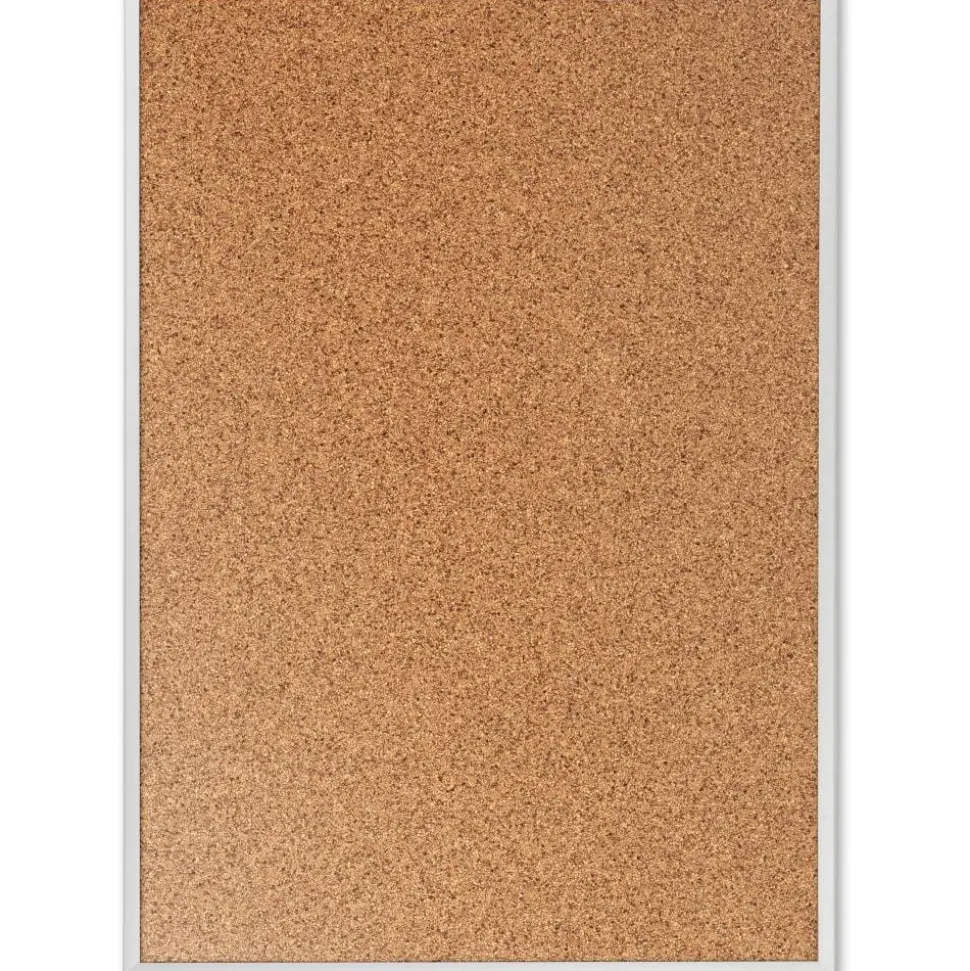 Quartet Classic Cork Bulletin Board, 48" x 72", Aluminum Frame With Silver Finish