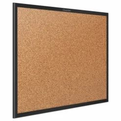Quartet Classic Cork Bulletin Board, 36" x 60", Aluminum Frame With Black Finish