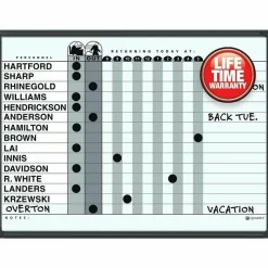 Quartet Classic DuraMax Magnetic Dry-Erase In/Out Board, 24" x 18", Aluminum Frame With Black Finish