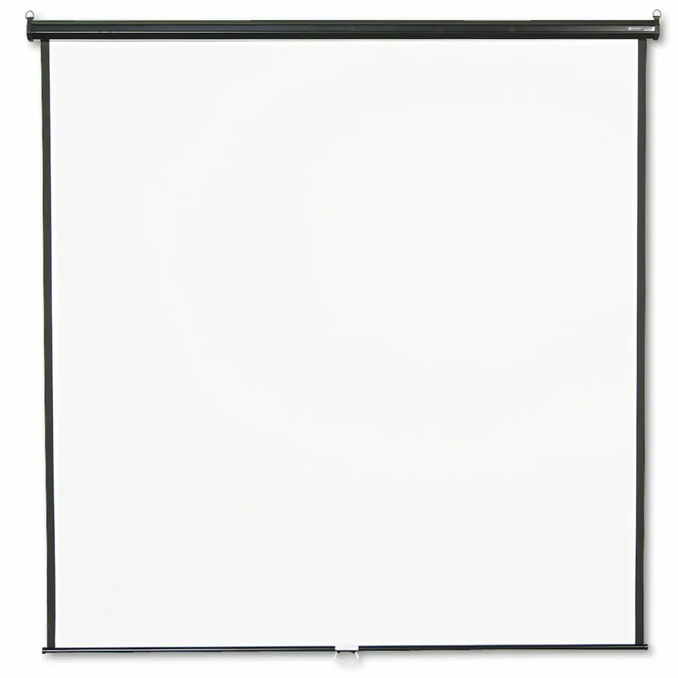 Quartet Wall or Ceiling Projection Screen, 84 x 84, White Matte Finish