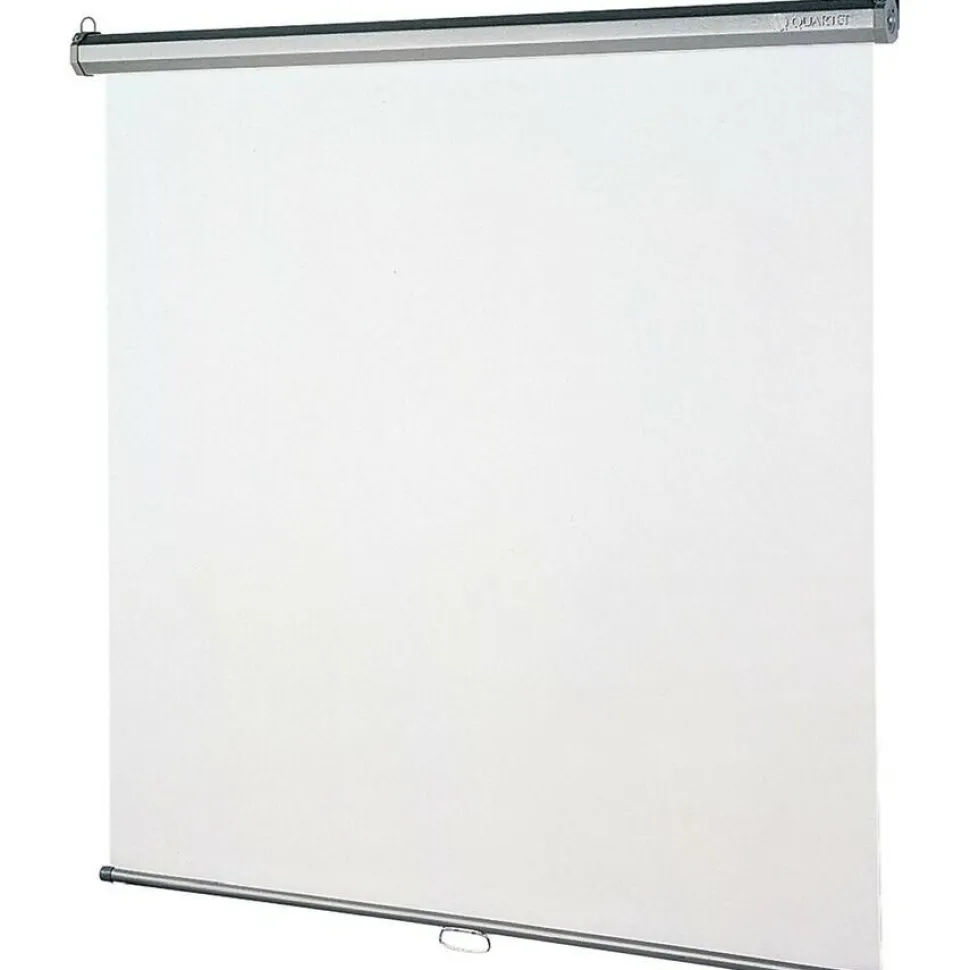 Quartet Wall or Ceiling Projection Screen, 84 x 84, White Matte Finish