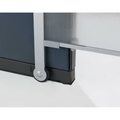 Quartet Workstation Privacy Screen, Silver