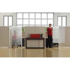 Quartet Workstation Privacy Screen, Silver