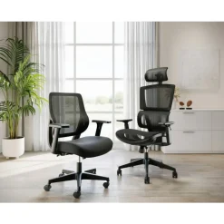 Radano Mesh High-Back Executive Office Chair, Black, BIFMA Compliant