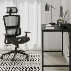 Radano Mesh High-Back Executive Office Chair, Black, BIFMA Compliant