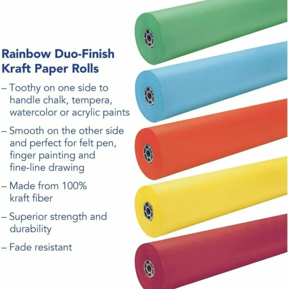Rainbow Colored Kraft Duo-Finish Kraft Paper