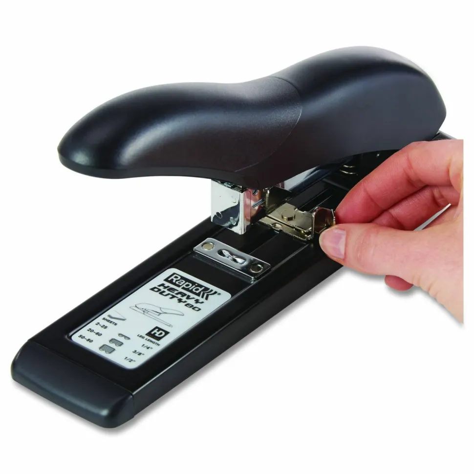 Rapid HD80 Personal Heavy-Duty Stapler, Black