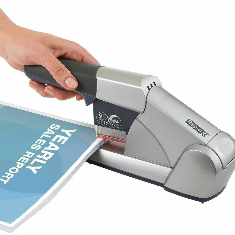 Rapid Heavy-Duty Cartridge Stapler, Silver