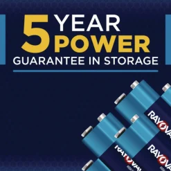 Rayovac High Energy Premium Alkaline 9V Batteries, 4/Pack