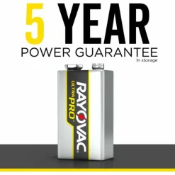 Rayovac 9-Volt Ultra-Pro Alkaline Battery, 12-Packs