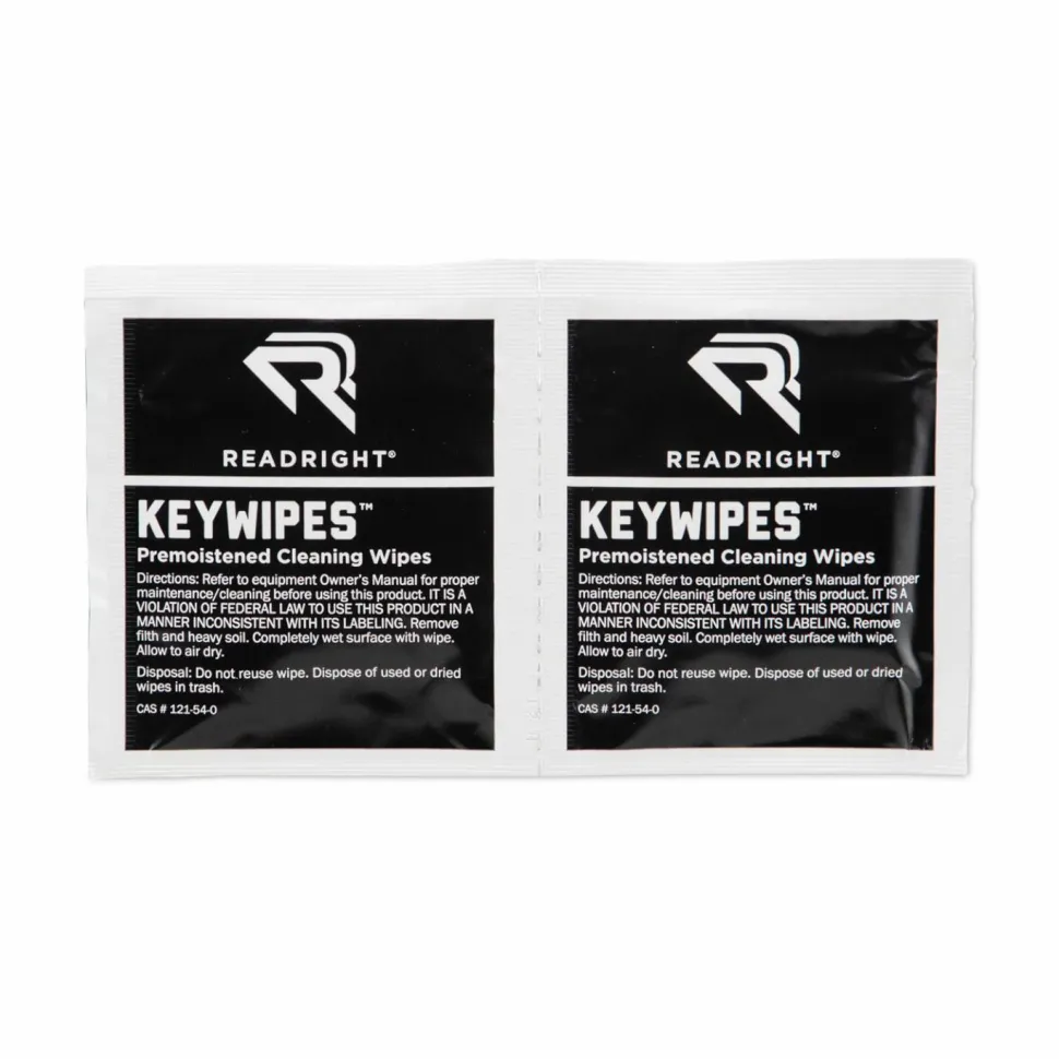 Read Right KeyWipes Keyboard Wet Wipes, 6.88 x 5, Unscented, 18/Box