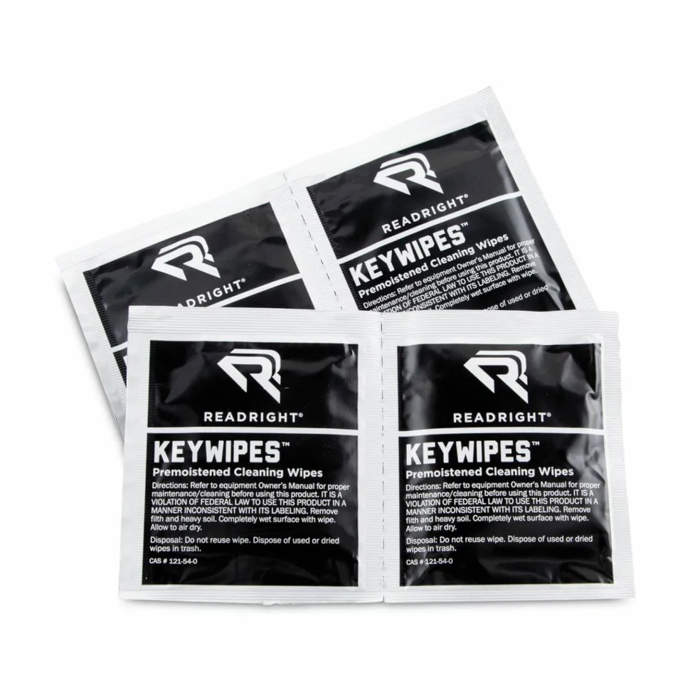 Read Right KeyWipes Keyboard Wet Wipes, 6.88 x 5, Unscented, 18/Box