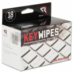 Read Right KeyWipes Keyboard Wet Wipes, 6.88 x 5, Unscented, 18/Box