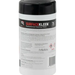Read Right SurfaceKleen Premoistened Alcohol Cleaning Wipes, 6.38 x 5.4, Tub, Unscented, White, 75/Pack