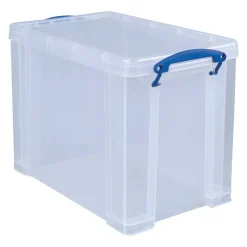 Really Useful Box Plastic Storage Container With Built-In Handles And Snap Lid, 19 Liters, 14 1/2