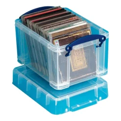 Really Useful Box Plastic Storage Container, 3.0 Liters, Clear