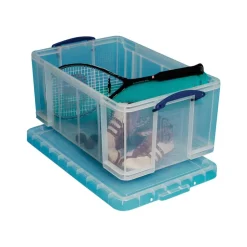 Really Useful Box Plastic Storage Container With Handles/Latch Lid, 28