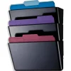 30% Recycled Wall Files, Letter Size, Black, Pack Of 3