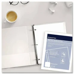 Rediform Heavyweight Reinforced Filler Paper - Letter - 100 Sheets - Plain - 20 lb Basis Weight - 8 1/2" x 11" - White Paper - Heavyweight, Reinforced Edges, Punched - 100 / Pack