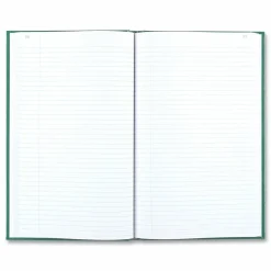 Rediform Emerald Series Account Book - 500 Sheet(s) - Gummed - 7 1/4"x12 1/4" Sheet Size - Green - White Sheet(s) - 56151