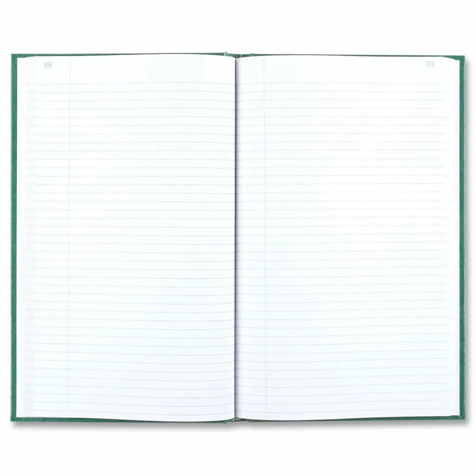 Rediform Emerald Series Account Book - 500 Sheet(s) - Gummed - 7 1/4"x12 1/4" Sheet Size - Green - White Sheet(s) - 56151