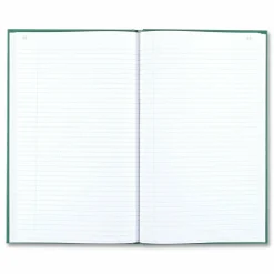 Rediform Emerald Series Account Book, 7 1/4" x 12 1/4", 150 Sheets, 50% Recycled, Green