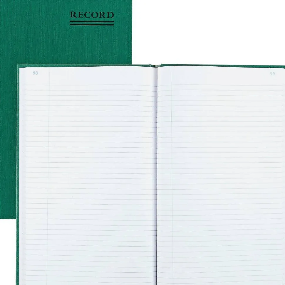 Rediform Emerald Series Account Book, 7 1/4" x 12 1/4", 150 Sheets, 50% Recycled, Green