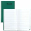 Rediform Green Cover Record Account Book - 200 Sheet(s) - Gummed - 6.25" x 9.62" Sheet Size - Green - White Sheet(s) - Green Cover - Recycled - 1 Each