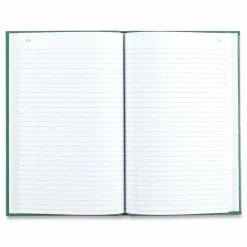 Rediform Green Cover Record Account Book - 200 Sheet(s) - Gummed - 6.25