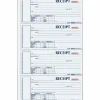 Rediform Hardbound Numbered Money Receipt Books - 200 Sheet(s) - 3 Part - Carbonless Copy - 2.75"x6.87" Form Size - S1657NCL
