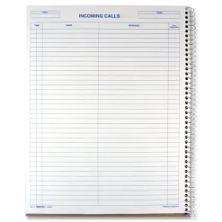 Rediform Incoming/Outgoing Call Register Book, 100 Sheets, 8 1/2