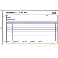 Rediform Material Requisition Purchasing Forms - 50 Sheet(s) - 2 PartCarbonless Copy - 7 7/8