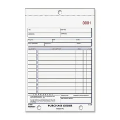 Rediform 2-part Carbonless Purchase Order Book - 50 Sheet(s) - 2 Part - Carbonless Copy - 5.50"x7.87" Sheet Size - 1L140