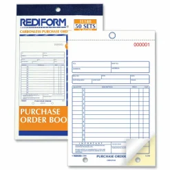 Rediform 2-part Carbonless Purchase Order Book - 50 Sheet(s) - 2 Part - Carbonless Copy - 5.50